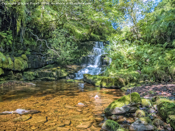 Blaen Y Glyn Waterfall Picture Board by Hazel Powell