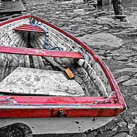 Buy canvas prints of Abandoned Rowing Boat by Hazel Powell