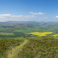 Buy canvas prints of View of Sugar Loaf from Skirrid Fawr by Hazel Powell