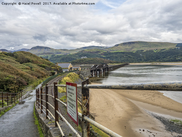 Barmouth Bridge, Barmouth Picture Board by Hazel Powell