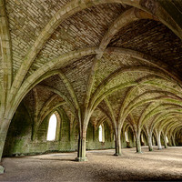 Buy canvas prints of Fountains Abbey by Jeff Brunton