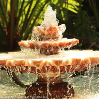 Buy canvas prints of Water fountain by Albert Gallant
