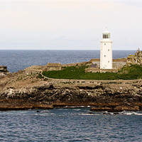 Buy canvas prints of Godrevy Lighthouse Cornwall by Marilyn PARKER