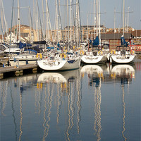 Buy canvas prints of Port Solent Reflections by Marilyn PARKER