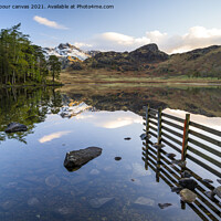 Buy canvas prints of Blea Tarn  by carl barbour canvas