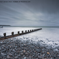 Buy canvas prints of Barmouth beach seascape by carl barbour canvas