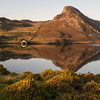 Buy canvas prints of Llyn Cregenann sunset 1 by carl barbour canvas