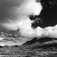 Buy canvas prints of Big Skye mono by carl barbour canvas