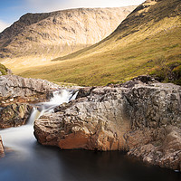 Buy canvas prints of River Etive falls by carl barbour canvas