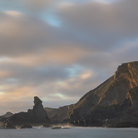 Buy canvas prints of Hartland quay sunset  by carl barbour canvas