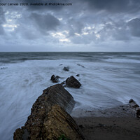 Buy canvas prints of Widemouth Bay seascape by carl barbour canvas