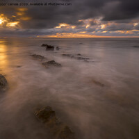 Buy canvas prints of Widemouth Glow by carl barbour canvas