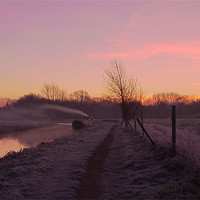 Buy canvas prints of Sunrise over the Canal by Mark Chance