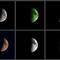Buy canvas prints of Crescent Moon Art by mark humpage