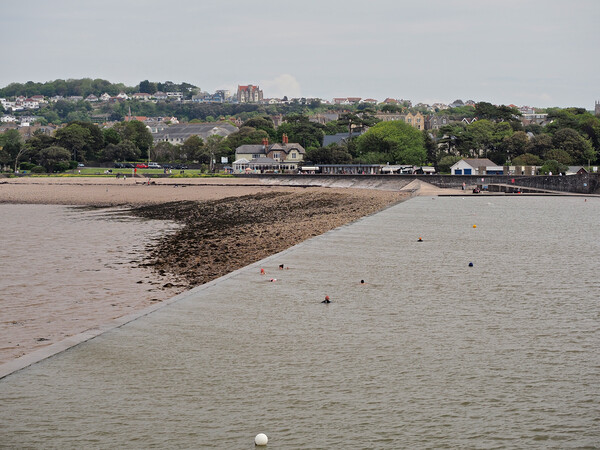 Clevedon Marine Lake Picture Board by mark humpage