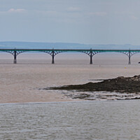 Buy canvas prints of Clevedon Pier panorama, Somerset overlooking Marine Lake by mark humpage
