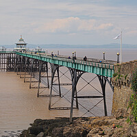 Buy canvas prints of Clevedon Pier, Somerset by mark humpage
