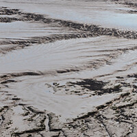 Buy canvas prints of Low tide mud at Clevedon, Somerset by mark humpage