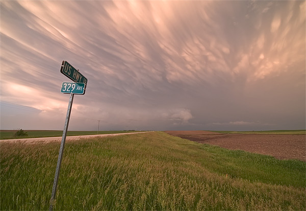 Texas Highway Storm Picture Board by mark humpage