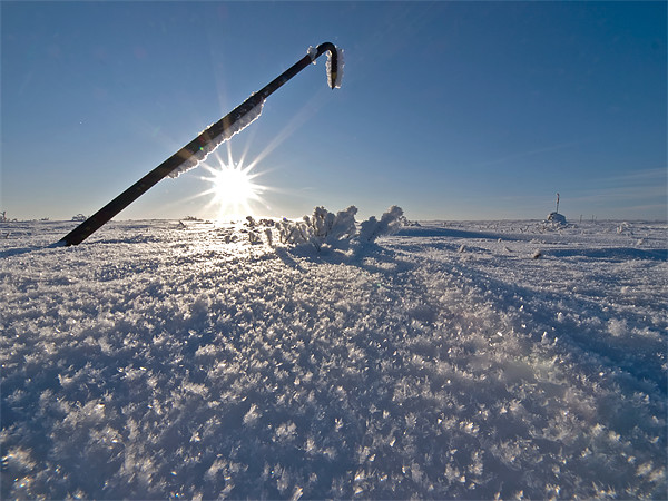 Sunrise Frozen Arctic Picture Board by mark humpage