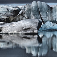Buy canvas prints of Glacial iceberg Reflection by mark humpage
