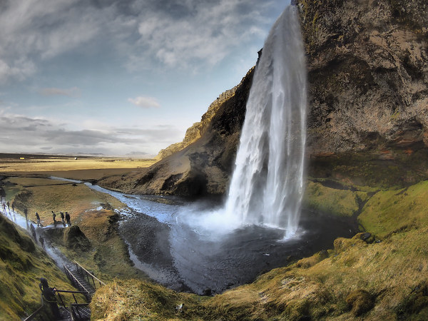 Seljalandsfoss waterfall Picture Board by mark humpage