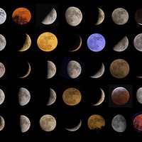 Buy canvas prints of  Colours of the Moon by mark humpage