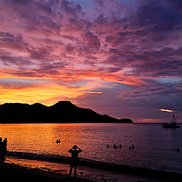 Buy canvas prints of Costa Rica Sunset by mark humpage