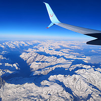 Buy canvas prints of Flying high over the Alps by mark humpage
