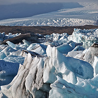 Buy canvas prints of Glacier Icebergs by mark humpage