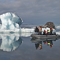 Buy canvas prints of Iceland Iceberg reflection by mark humpage