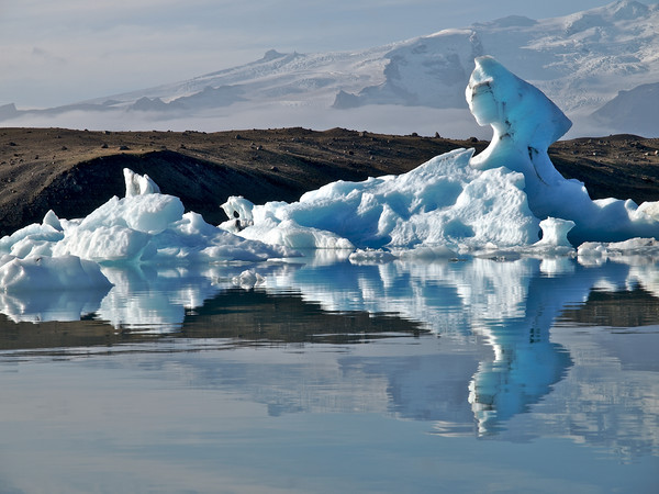 Iceland Iceberg reflections  Picture Board by mark humpage