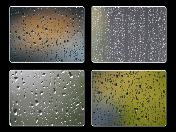 Raindrops on window Picture Board by mark humpage