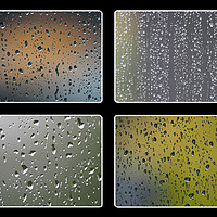 Buy canvas prints of Raindrops on window by mark humpage