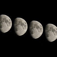 Buy canvas prints of Moon phase composite by mark humpage