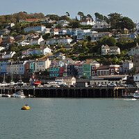 Buy canvas prints of Dartmouth Kingswear harbour by mark humpage