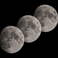 Buy canvas prints of Triple Moon  by mark humpage