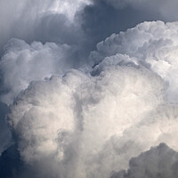 Buy canvas prints of Vibrant storm clouds bubbling by mark humpage