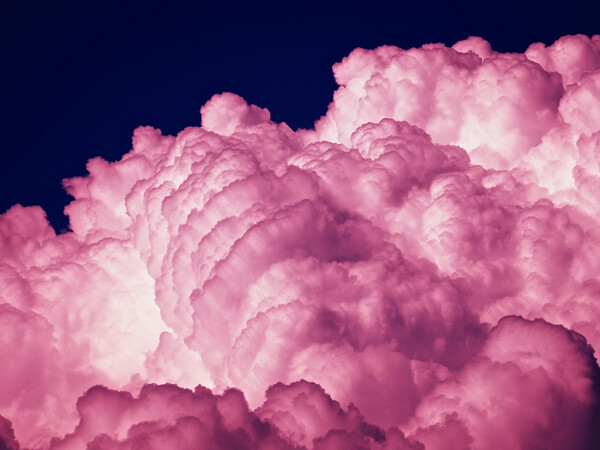 Pink clouds Picture Board by mark humpage