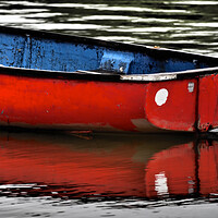 Buy canvas prints of Red boat North Wales by mark humpage