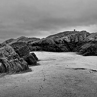 Buy canvas prints of North Wales rocks and sea by mark humpage