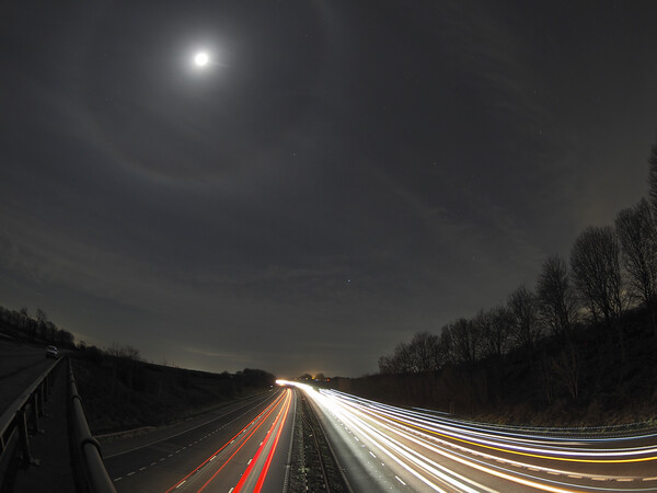 Moon halo Picture Board by mark humpage