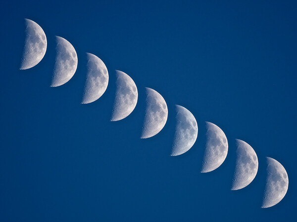 Crescent Moon Multiple Picture Board by mark humpage