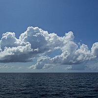 Buy canvas prints of Clouds over sea in Maldives by mark humpage