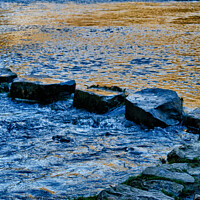 Buy canvas prints of Stepping Stones Dovedale by Brett Trafford