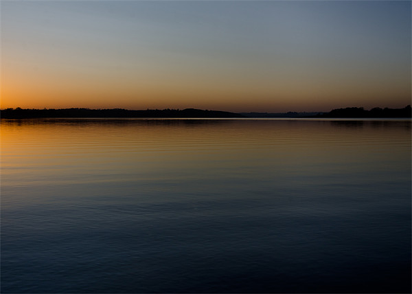 Sunset on Rutland Water Picture Board by Brett Trafford