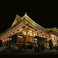 Buy canvas prints of Japanese Temple in Asakusa, Tokyo by Martin Irwin