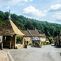 Buy canvas prints of Castle Coombe, Wiltshire, UK. by Peter Jarvis