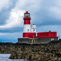 Buy canvas prints of Longstone Lighthouse, Farne Islands, Northumberland, UK. by Peter Jarvis