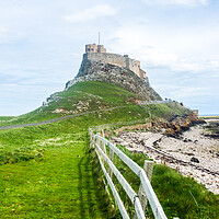 Buy canvas prints of Lindisfarne Castle, Holy Island, Northumberland, UK. by Peter Jarvis